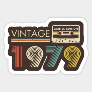 Vintage 1979 Limited Edition Cassette Sticker